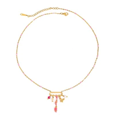 Emalj charmhalsband