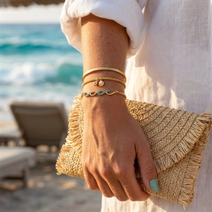 Blue Ocean Wave armband