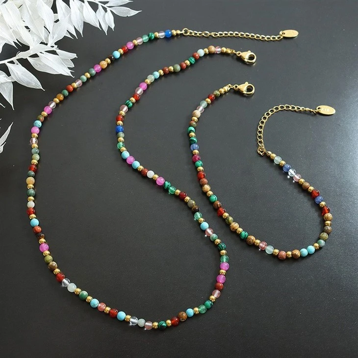 Boho Natural Stone Bracelet factory