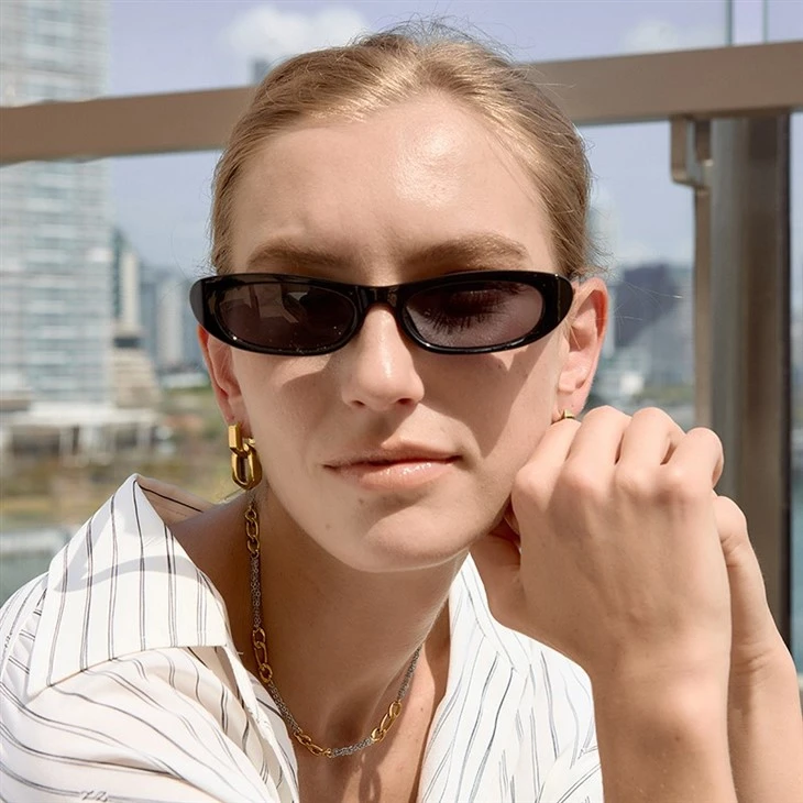 Irregular Hollow Square Huggie Hoop Earrings high quality