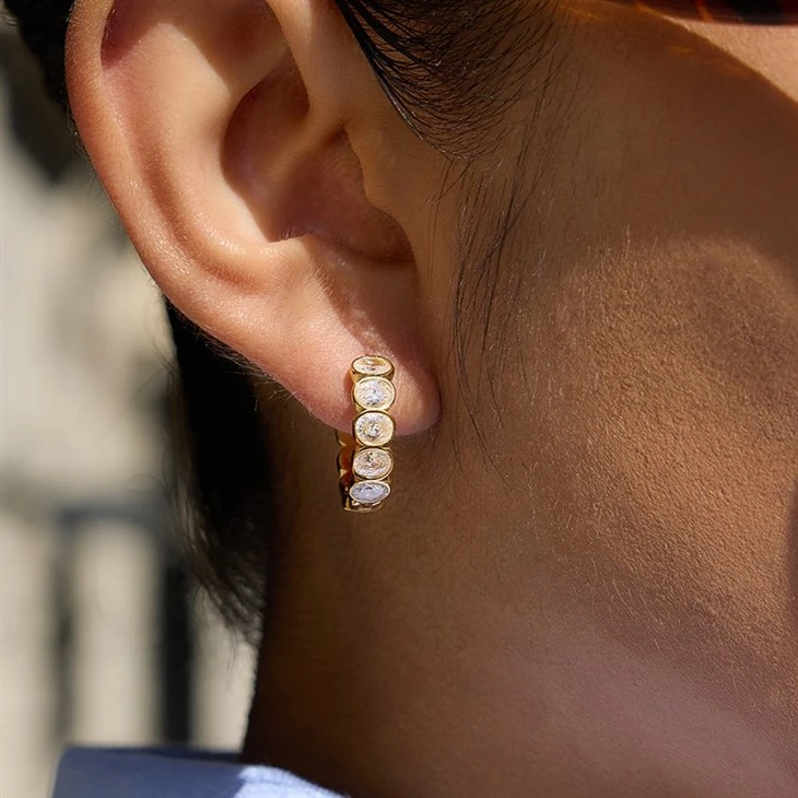 Luxury Zircon Hoop Earrings suppliers