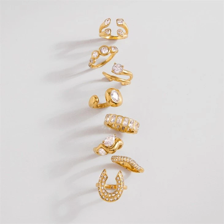 Minimalist Open Zircon Rings price